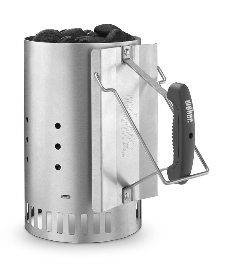Weber Rapidfire Chimney Starter, Standard, Silver - Image 1