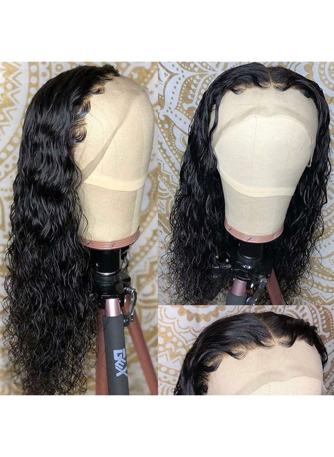 Suerkeep - Peruvian Water Curly Wave Human Hair Lace Frontal Wigs For Black Women 100% Unprocessed Virgin Human Hair Lace Front Wigs Pre Plucked With Baby Hair Glueless Water Wave Wet And Wavy Human Hair Wigs - Image 1