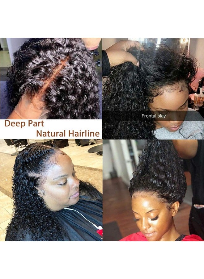 Suerkeep - Peruvian Water Curly Wave Human Hair Lace Frontal Wigs For Black Women 100% Unprocessed Virgin Human Hair Lace Front Wigs Pre Plucked With Baby Hair Glueless Water Wave Wet And Wavy Human Hair Wigs - Image 1