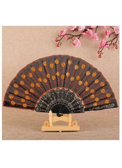 OASIS-TH Floral Folding Hand Fan Handheld Folding Fan 