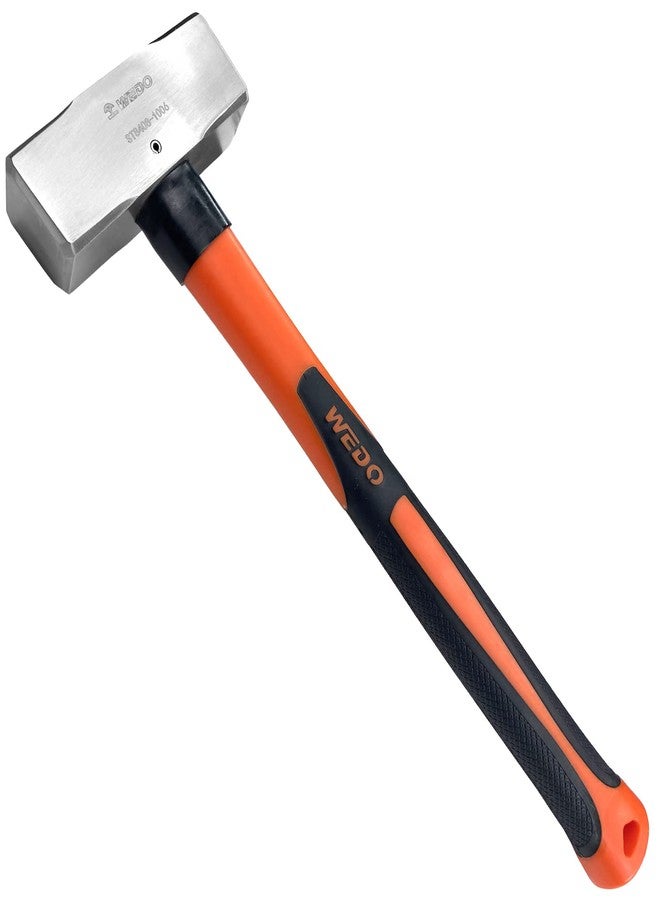 WEDO Sledge Hammer,1lb Stainless Steel German Type Crack Hammer With Fiberglass Handle,Length 310mm,Shock-resistant,Corrosion Resistant Drilling Hammer - Image 1
