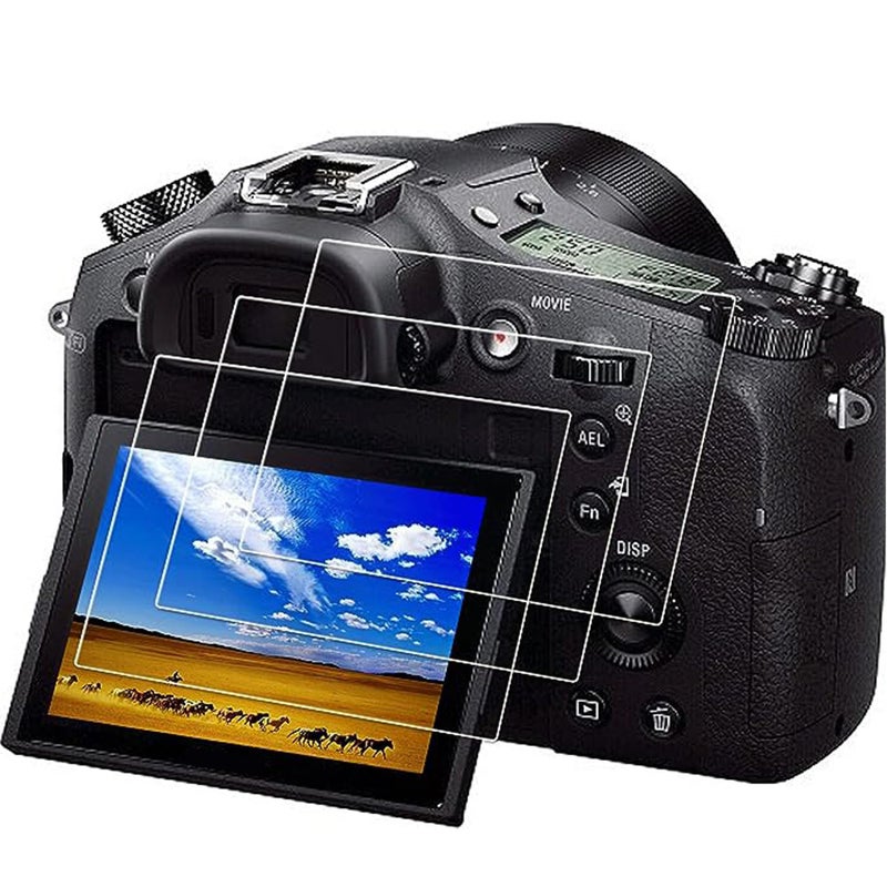 PCTC Tempered Glass Screen Protector Skin Film - Sony Rx10 III, IV, A9, A7 III, A7II, A99II, A77II (3 + 2 Pack)