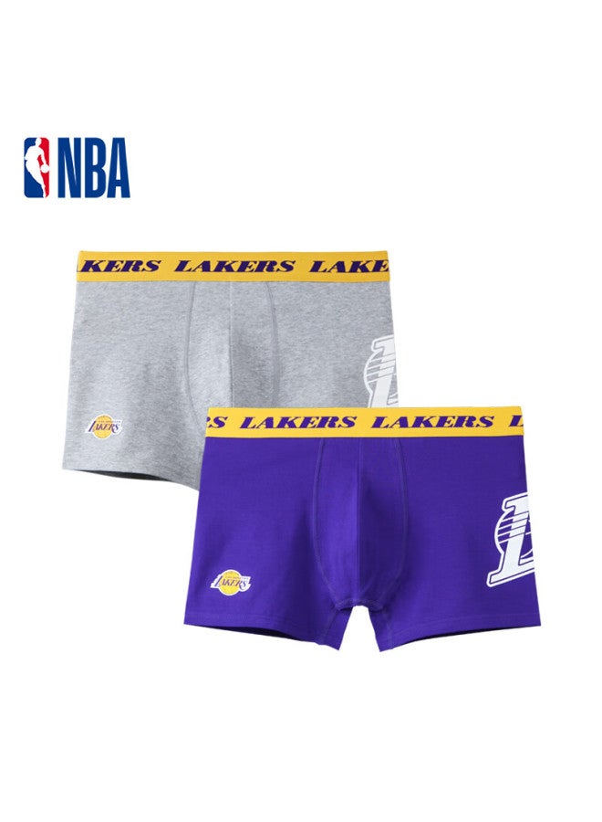 Nba Team Men's Cotton Boxer Briefs Mid-rise Basketball Fan Gift 2-pack - Image 1