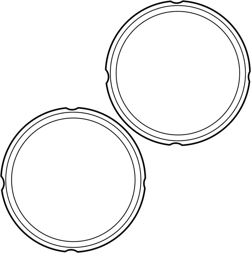 Instant Pot 2-Pack Sealing Ring 8-Qt, Inner Pot Seal Ring, Electric Pressure Cooker Accessories, Non-Toxic, BPA-Free, Replacement Parts, Clear - Image 3