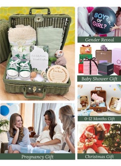 Baby Gift Set – 8-Piece Newborn Essentials with Swaddle Blankets & Adorable Accessories (Green) - pzsku/ZA89F94BF9E057857A65DZ/45/1741280048/ea698fd0-6071-48c5-be06-15d173b1d1c5