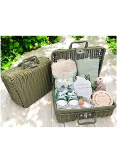 Baby Gift Set – 8-Piece Newborn Essentials with Swaddle Blankets & Adorable Accessories (Green) - pzsku/ZA89F94BF9E057857A65DZ/45/1741345805/3e70ec83-62d7-49c0-80cc-00339b2a8920