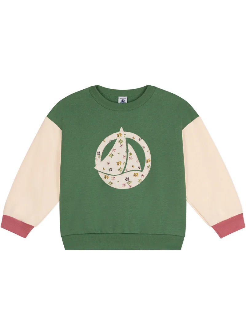 Petit Bateau Girls' fleece sweatshirt