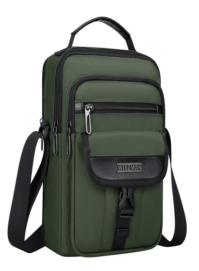 WITZMAN Crossbody Bags for Men Travel Shoulder Bag Lightweight Man Purse Small Casual Messenger Bag for Work Traveling（B699 Army Green） - Image 1