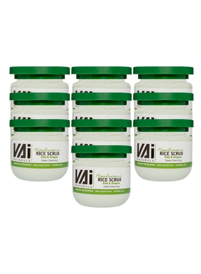 VAI 10 Pieces Rice Body Scrub Kiwi And Grapes 280ml - Image 1