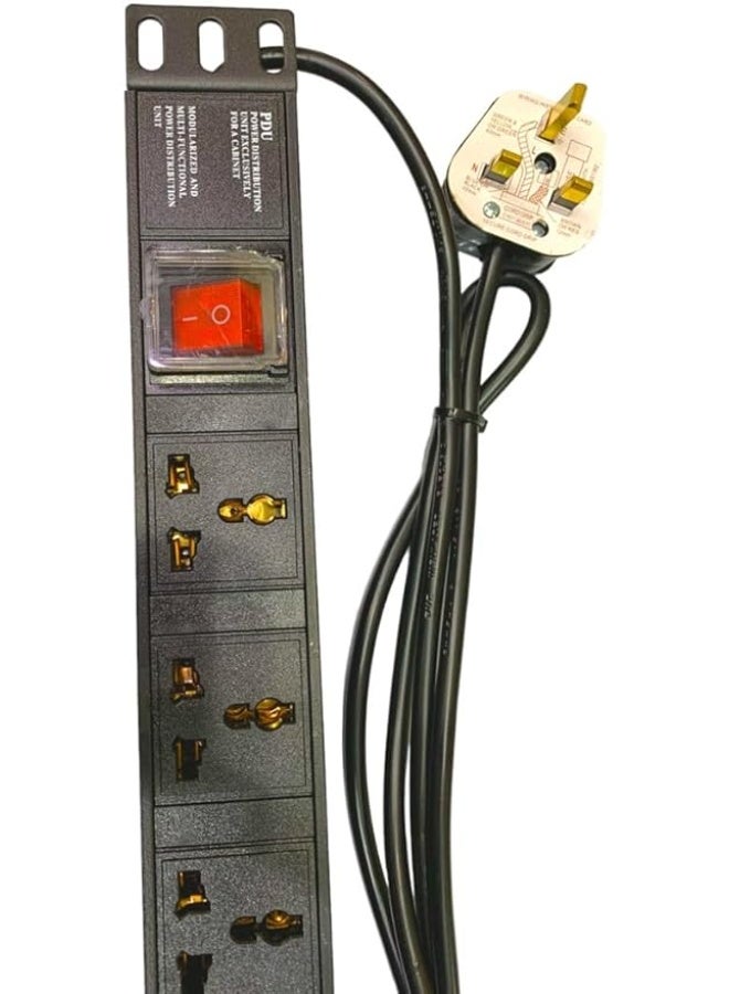 Terabyte PDU Power Strip Network Cabinet Rack Socket; 1.8M Extension Cable - Image 3