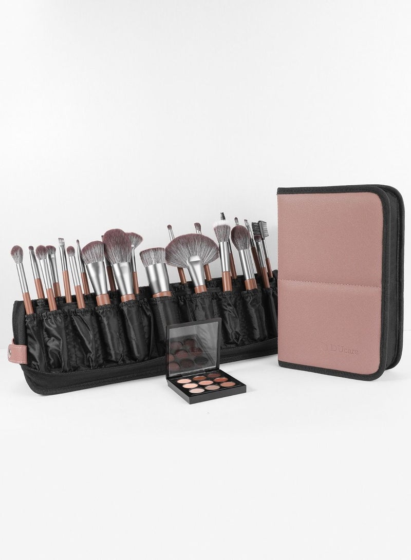 Makeup Brushes Professional with Bag 22Pcs Makeup Brush Set Premium Synthetic Kabuki Foundation Blending Brush Face Powder Blush Concealers Eye Shadows with Case
