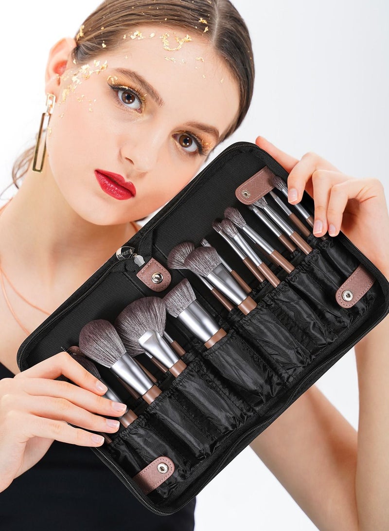 Makeup Brushes Professional with Bag 22Pcs Makeup Brush Set Premium Synthetic Kabuki Foundation Blending Brush Face Powder Blush Concealers Eye Shadows with Case
