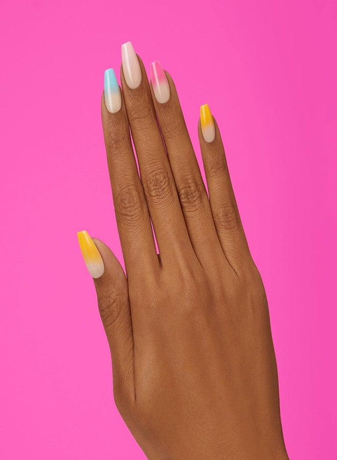 Dashing Diva Magic Press Nails - Happy Medium | Long, Coffin Shaped Press On Nails | Long Lasting Stick On Gel Nails | Lasts Up to 7 Days | Contains 30 Stick On Nails, 1 Prep Pad, 1 File - Image 3