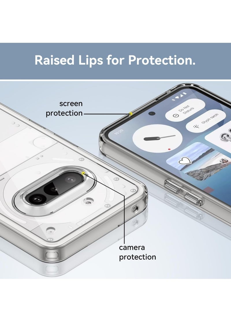 BORTONY Nothing Phone 3A Case Cover Non-Yellowing Ultra Clear Case Shockproof & Anti-Scratch Camera Protection Cover For Nothing Phone 3A 6.7-inch - Image 4