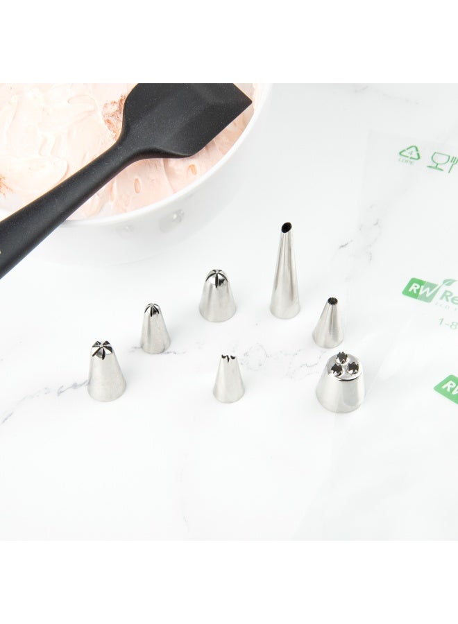 Restaurantware Pastry Tek Piping Tip, 1 Reusable Ruffle Icing Tip - #340, Withstands Dent, Stainless Steel Pastry Tip, Dishwashable, Decorate Cupcakes, Cakes, or Cookies - Image 5