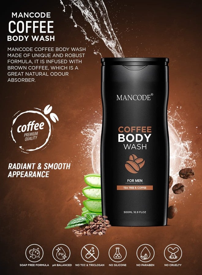MAN CODE Body Wash For Men Refreshing & Detoxifying Treats Oily Skin Body Wash Gel For Men Size One Bottle - 450Ml (Shea Butter Coffee 3 In1 Hydro Body Wash Gel, Pack Of 3) - Image 5
