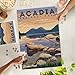 Lantern Press Acadia National Park Maine Jordan Pond Illustration 1000 Piece Jigsaw Puzzle for Adults Made in USA with Reference Poster - Image 4