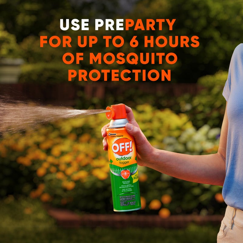 OFF! Outdoor Insect & Mosquito Repellent Fogger, Backyard Pretreat, Kills & Repels Insects in an up to 900 sq, ft, area, 16 oz (Pack of 2) - Image 3