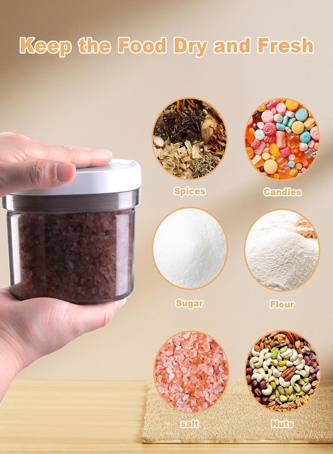 LANGMINGDE Airtight Food Storage Containers with Lid, 0.7QT/800ML BPA Free Plastic Kitchen Canister for Spices, Herbs, Candy, Snacks - Image 5