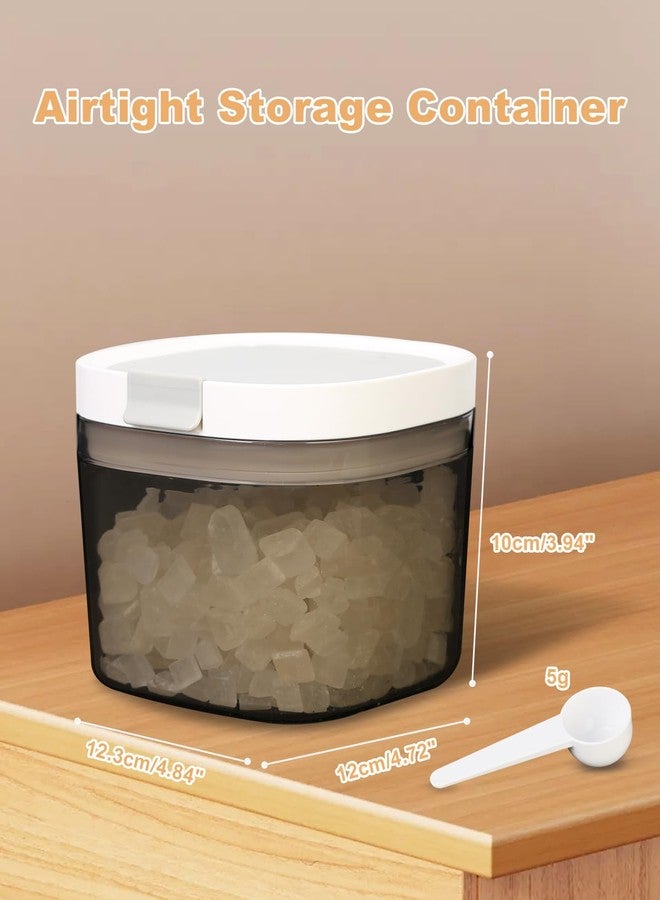 LANGMINGDE Airtight Food Storage Containers with Lid, 0.7QT/800ML BPA Free Plastic Kitchen Canister for Spices, Herbs, Candy, Snacks - Image 4