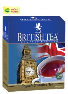 BRITISH ENGLISH Great British English Black Tea, 100 Tea Bags 