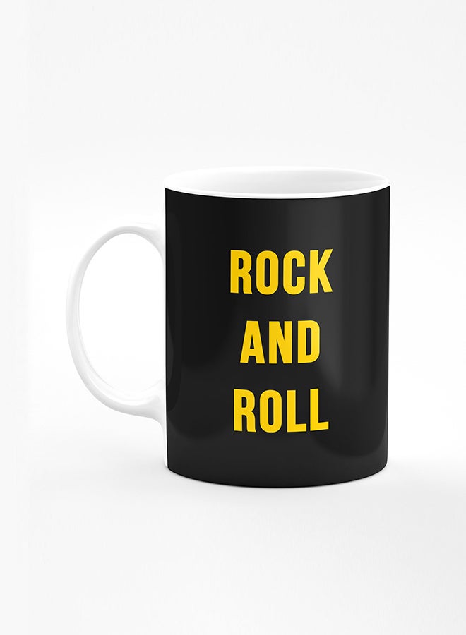 ستايلايزد كوب قهوة مطبوع مصمم بمقبض شديد التحمل 11 أونصة أكواب هدايا شخصية من السيراميك [آمن للاستخدام في الميكروويف ومقاوم للغسل في غسالة الصحون] - طباعة رخامية أسود - Image 1