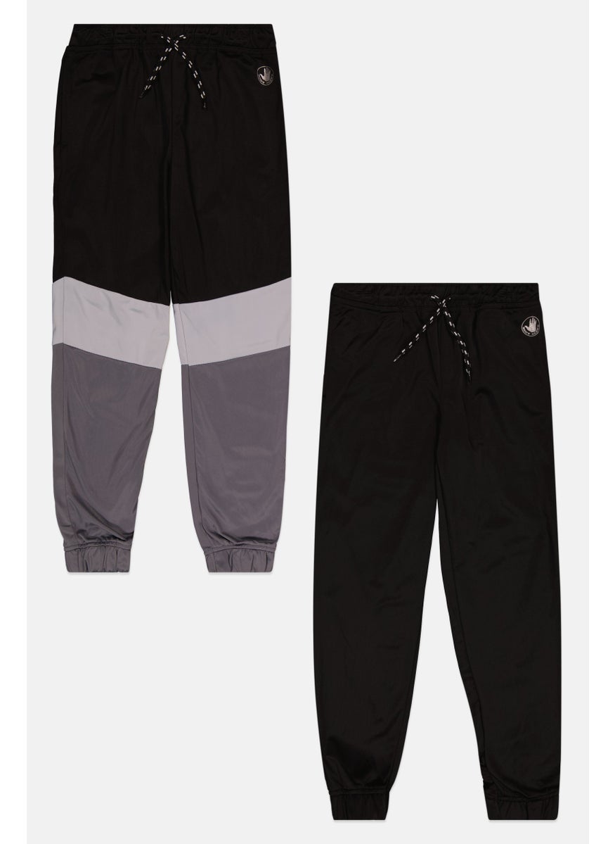 Body Glove - Kids Boy 2 Piece Brand Logo Jogger Pants, Black Combo - Image 1