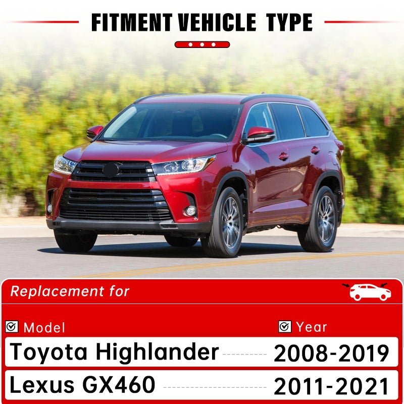 RAINTOK Windshield Wiper Blade Set Replacement for Toyota Highlander 2008-2019 Original Equipment Replacement Front Rear Wiper Blades-26"/20"/12" (Set of 3) U/J HOOK - Image 2