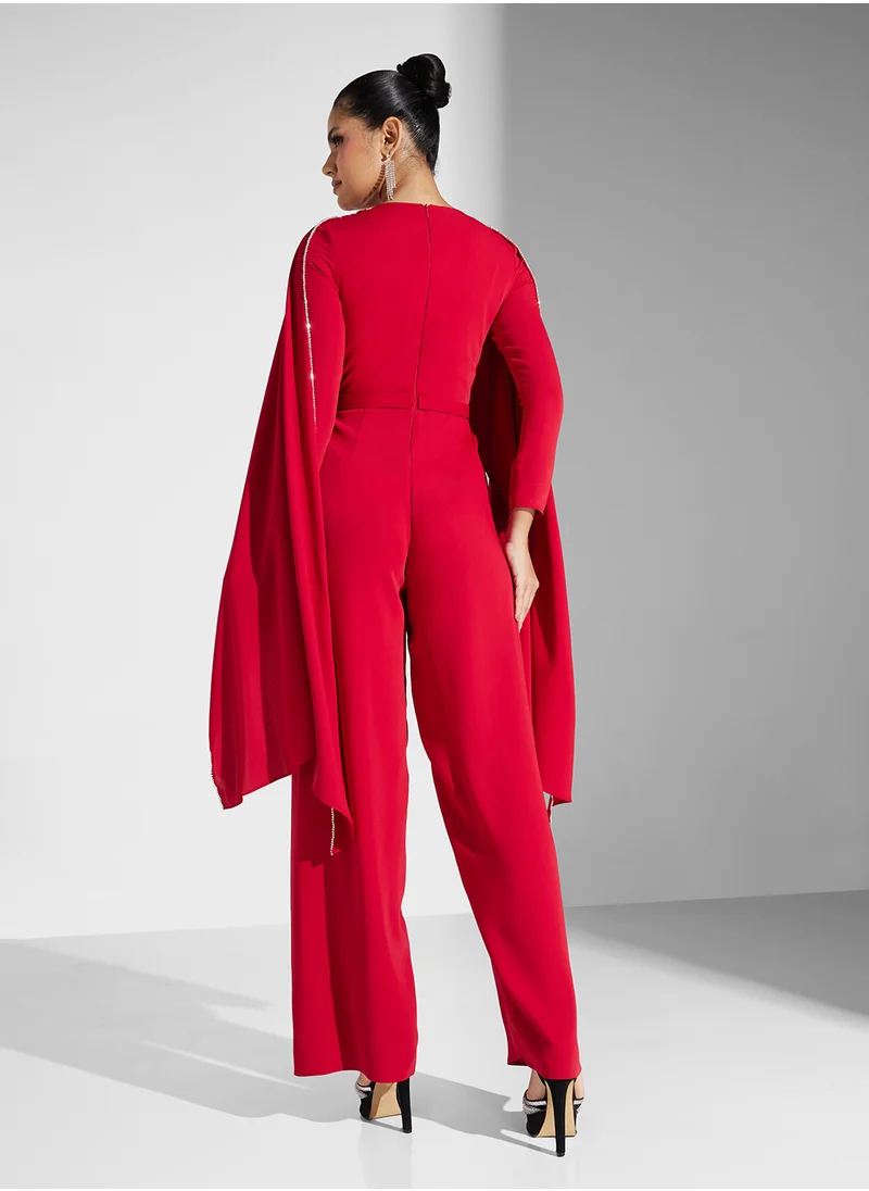 Akadia Fashion flote cape jumpsuit