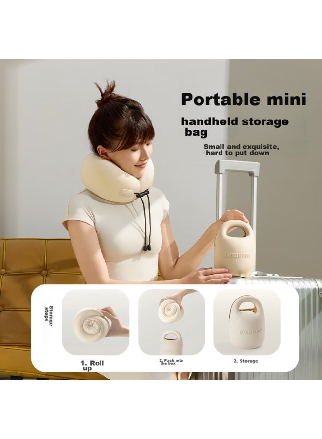 Everythink U-shaped Neck Pillow, Portable Travel Neck Pillow, Airplane Neck Pillow, Neck Support Pillow For Long-distance Travel, Office Use, Nap, U-shaped Neck Pillow - Image 2