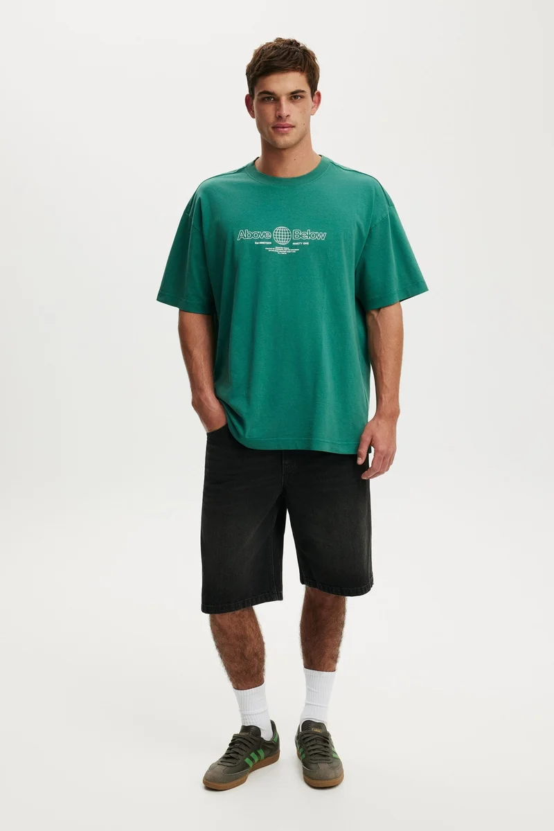 Cotton On BOX FIT TEXT T-SHIRT