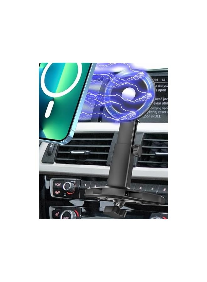 erorex Fits MagSafe Car Mount CD Slot, Magnetic Phone Holder for Car CD Player, Car Accessories Car Magnet Cell Phone Mount for iPhone 15/14/13/12/11 Pro Max Plus Mini & Smartphone - Image 1