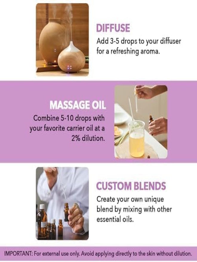 Majestic Pure زيت اللافندر الأساسي ماجيستيك بيور 118 مل مع قطارة زجاجية - Image 4