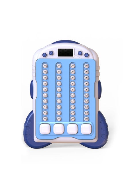 Rhythm Master Music Breaking Through The Pass Speed Push Light Game Early Education Puzzle Decompression Brain Thinking Training Toy-Color:Tempo Master Quick Push-gel Model [blue]