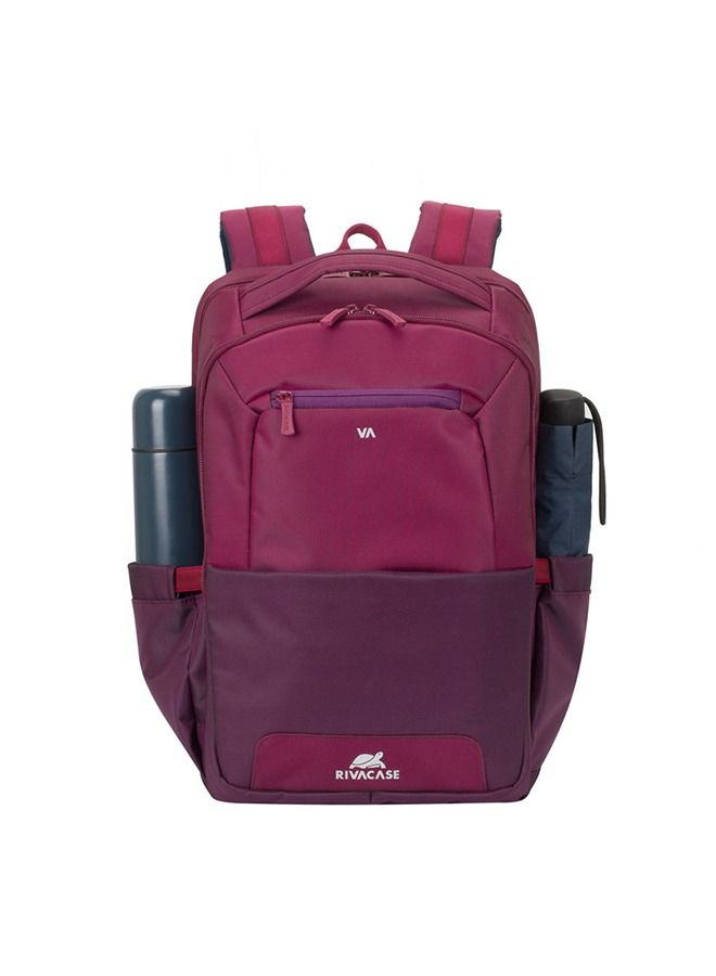 RivaCase 7767 Claret Violet/Purple Laptop Backpack 15.6" - Image 4