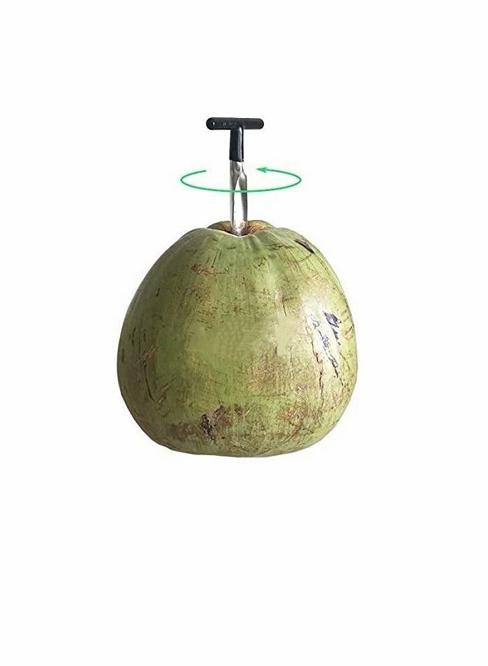 إكسفور فتح جوز الهند لمياه جوز الهند الخضراء الطازجة - يعمل مع جوز الهند التايلاندي الأبيض الصغير المقشر - يفتح في ثوانٍ super آمنة وسهلة وسريعة - Image 4