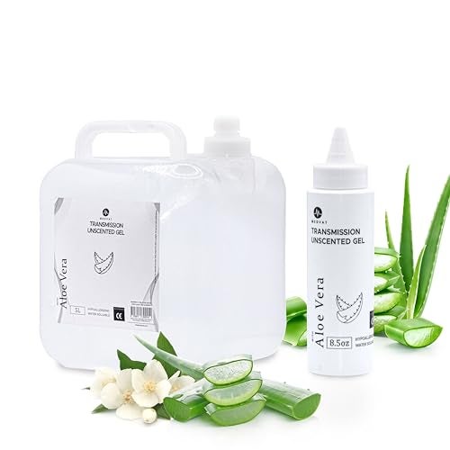 Medvat Conductive Transmission Gel with Aloe Vera Unscented NonIrritating Massage Muscle Stimulation Microcurrent 5 Liter with 85oz Refillable Bottle - Image 2