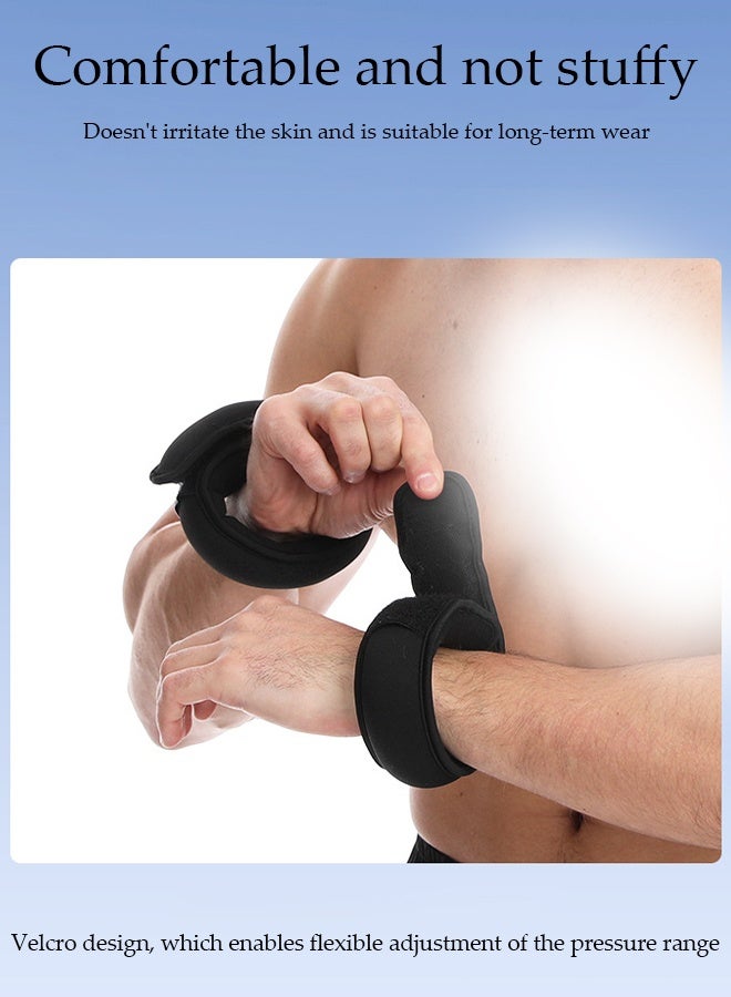 DUNISO 2Pcs Sand Weight Bag Strength Training Weight Set Aerobics Load-bearing Soft Weighted Wristband Sandbag Multi-functional Fitness Weight-bearing Sandbag Ankle Weight Wrist Straps for Gymnastics, Aerobics, Physical Therapy, Gym Exercise （1kg×2） - Image 4