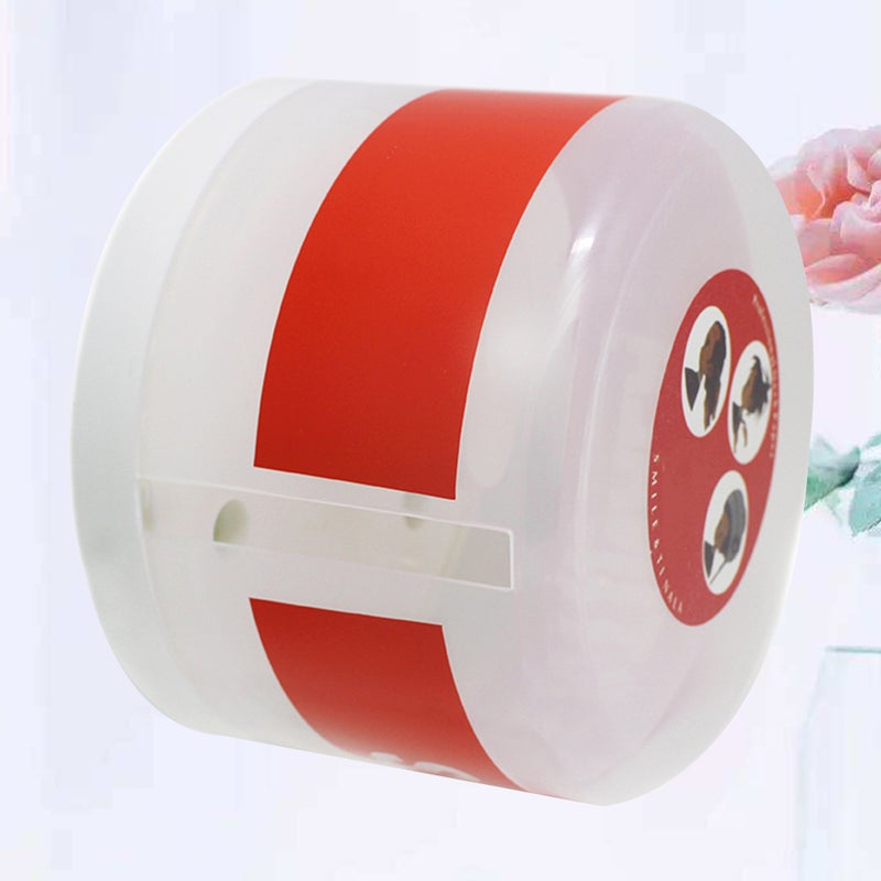 Empty Neck Paper Dispenser Barber Neck Strip Paper Collar Tape Dispenser Roll Holder Neck Covering Paper Case Container with Cups - Image 5