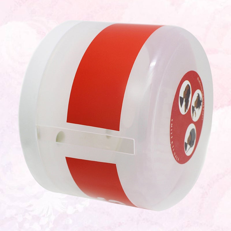 Empty Neck Paper Dispenser Barber Neck Strip Paper Collar Tape Dispenser Roll Holder Neck Covering Paper Case Container with Cups - Image 3