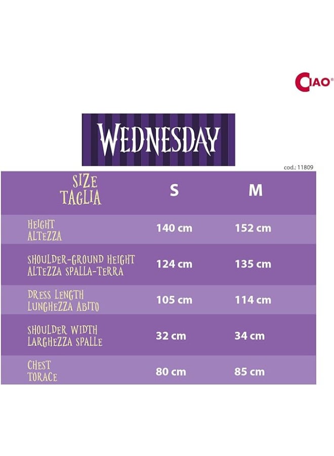 Ciao زي قاعة الرقص لويليام أدامز 8-10 سنوات | زي تنكري قوطي للأطفال | فستان حفلة ويليام أدامز من سلسلة نتفليكس - Image 5