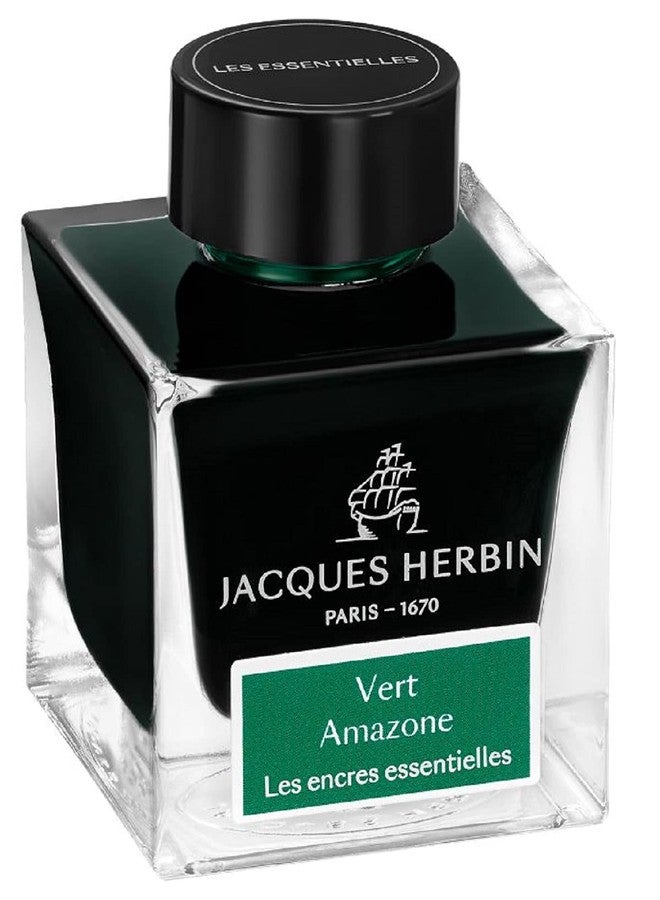 Jacques Herbin زجاجة حبر جاك هيربين Essentielles (فيرت أمازون - 50 مل) 13137JT - Image 2