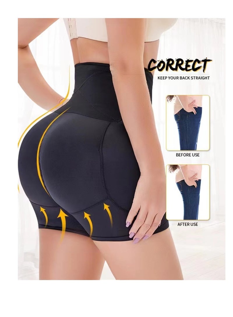 Women Body Shorts High Waist Body Shaper  Lifter Firm Control Shapewear Boyshorts cream-colored( XL Size Wear under 140 pounds)