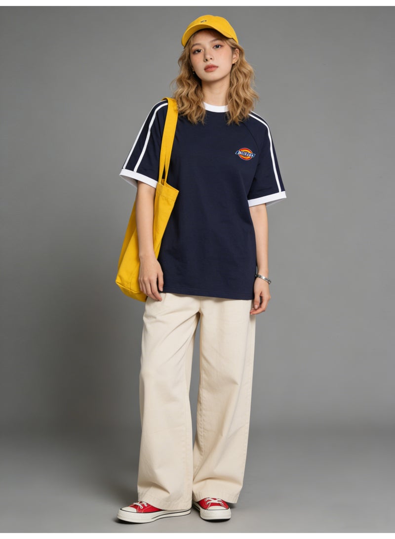 Dickies short sleeve tri-color logo graphic couple T-shirt top - Image 4