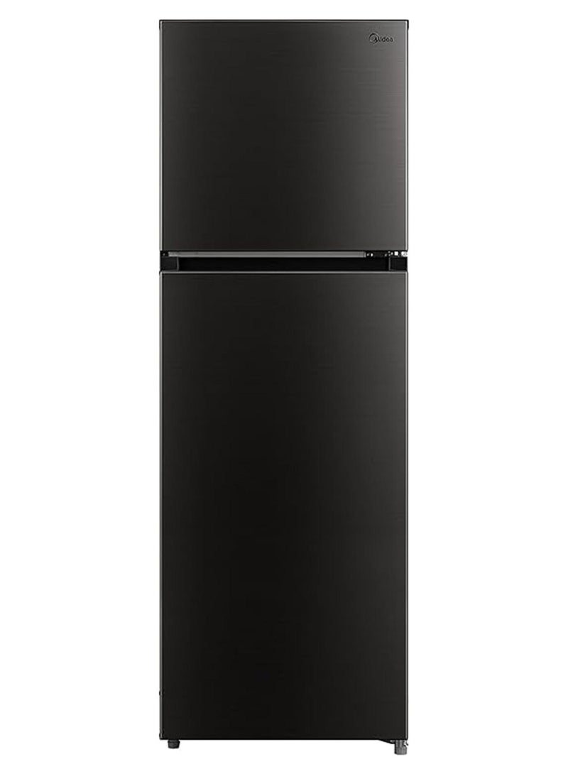 Midea 390L Gross & 262L Net Double Door Refrigerator With Multi-Air Flow Technology, Equipped With Smart Sensor, Inverter Quattro, Active-C Fresh Technology & Smart Cooling 390 L MDRT390MTE28AE Jazz Black - Image 1