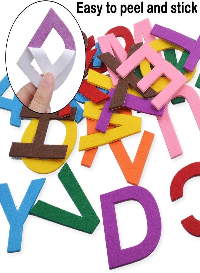 Incrizma Felt Letter Stickers 6.5cm Self-Adhesive Letters Felt Alphabet Stickers A-Z for Kids Decoration Arts and Crafts (A-Z Sticker) - Image 4