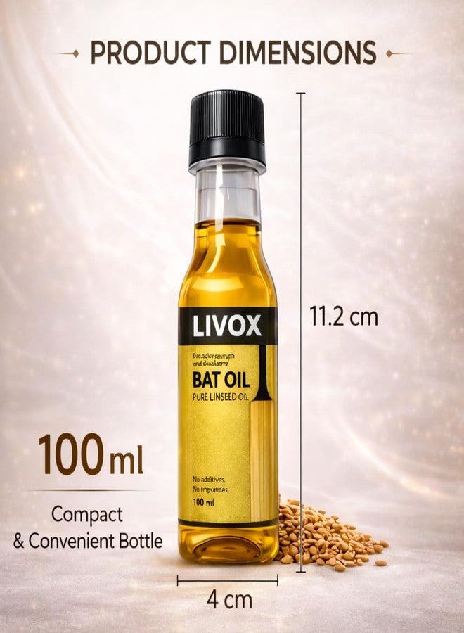 LIVOX Cricket Bat Grip Anti Slip with Linseed Bat Oil 100ml | Better Control & Bat Protection - Image 4
