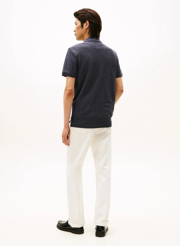 TOMMY HILFIGER TH Crest Regular Fit Pique Polo Shirt