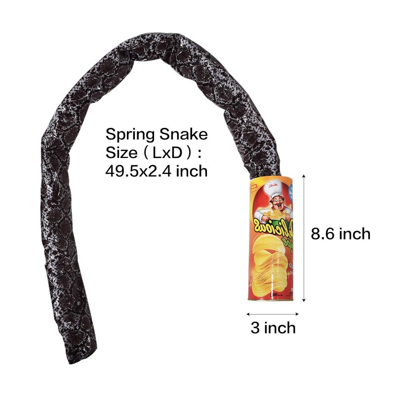 VANVENE Potato Chip Snake In A Can Gag Gift Prank Large Size for April Fools' Day and Halloween - Image 2