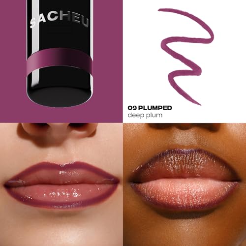Sacheu Lip Liner STAY-N Peel Off Lip Stain — Long Lasting Matte Lip Tattoo Transfer Proof Lipstain Infused with Hyaluronic Acid & Vitamin E for All Skin Types — Vegan & Cruelty-Free, PLUMped - Image 2
